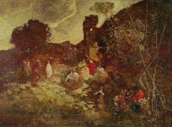 ドンキホーテとサンチョパンザ、1865年頃